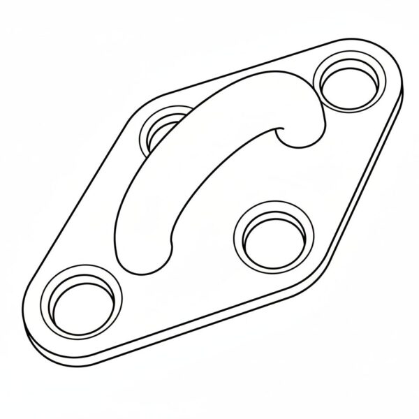 Shade Bracket Diamond Pad 67mm X 38mm